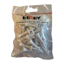 Elrey Plastic Step Tees White 2"