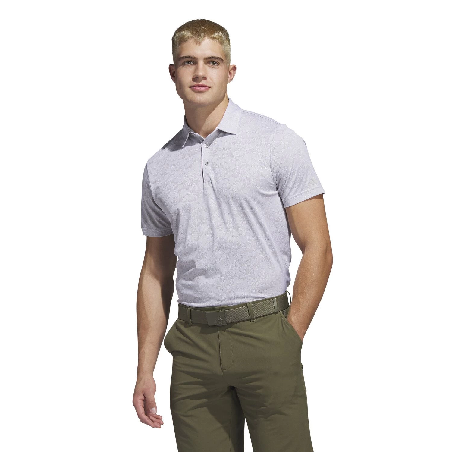 Adidas Textured Jacquard Polo - Afbeelding 2